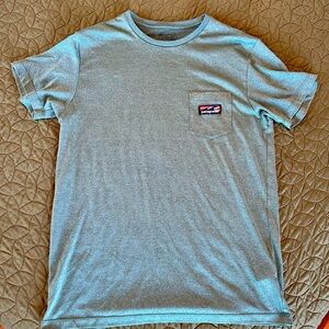 Patagonia Wave Logo Quick Dry / Moisture Wicking Pocket T Shirt T-Shirt Tee Slim